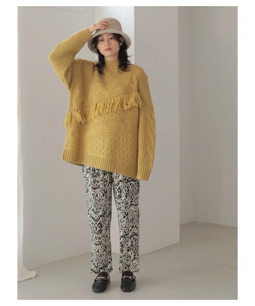 AMERICAN HOLIC（アメリカンホリック）の「≪USED≫ニュアンスモチーフイージーパンツ（パンツ・フラワー・M/L）」の13枚目の写真