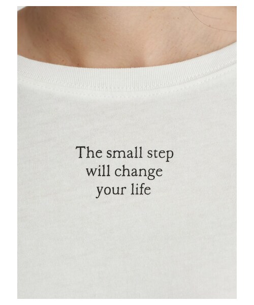 earth music&ecology(アースミュージックアンドエコロジー)の「The small step ロンT(トップス・オフホワイト/ブラック・F)」の3枚目の写真