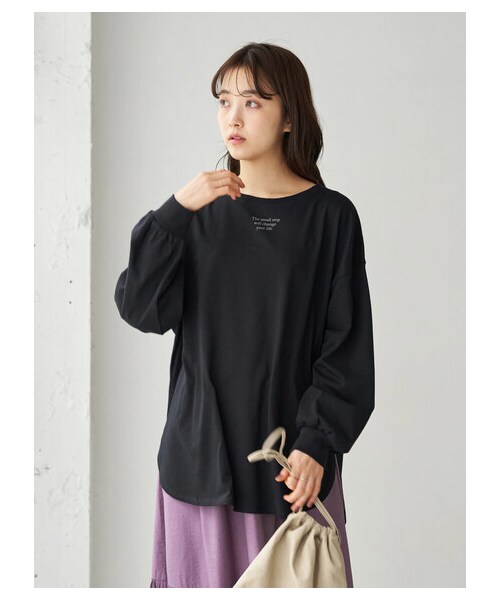 earth music&ecology(アースミュージックアンドエコロジー)の「The small step ロンT(トップス・オフホワイト/ブラック・F)」の14枚目の写真