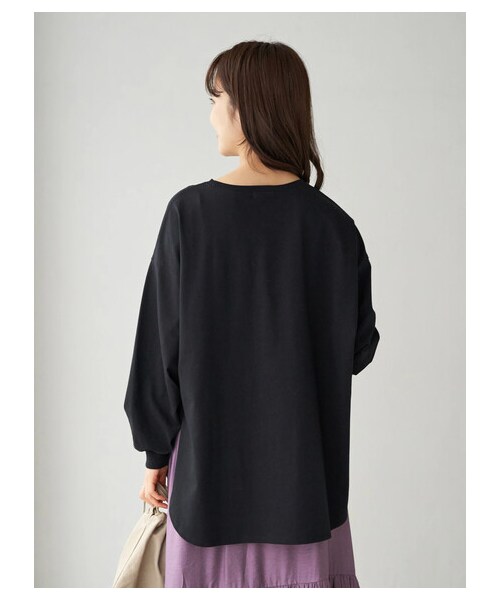 earth music&ecology(アースミュージックアンドエコロジー)の「The small step ロンT(トップス・オフホワイト/ブラック・F)」の16枚目の写真