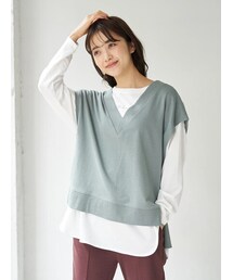 earth music&ecology | スウェットベスト(トップス)