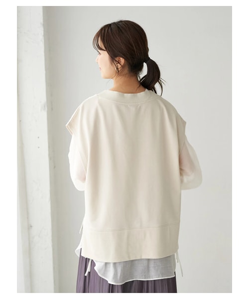 earth music&ecology（アースミュージックアンドエコロジー）の「スウェットベスト（トップス・ブラック/ブラウン/ミント/エクリュ・F）」の15枚目の写真