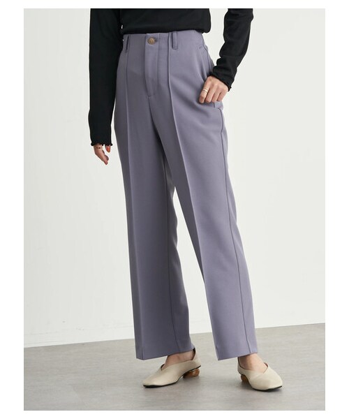 earth music&ecology（アースミュージックアンドエコロジー）の「センターシームフレアパンツ（パンツ・ライトベージュ/ブラウン/イエロー/ライトパープル・S/M）」の21枚目の写真