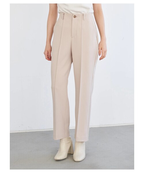 earth music&ecology（アースミュージックアンドエコロジー）の「センターシームフレアパンツ（パンツ・ライトベージュ/ブラウン/イエロー/ライトパープル・S/M）」の12枚目の写真