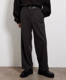 JUNRED | 【セットアップ対応】エアリーストレッチフラノワイドパンツ(パンツ)