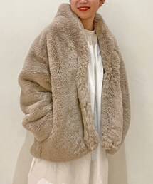 ORGUE ベージュ ファーコート ORGUE ベージュ ファーコート ORGUE ベージュ ファーコート