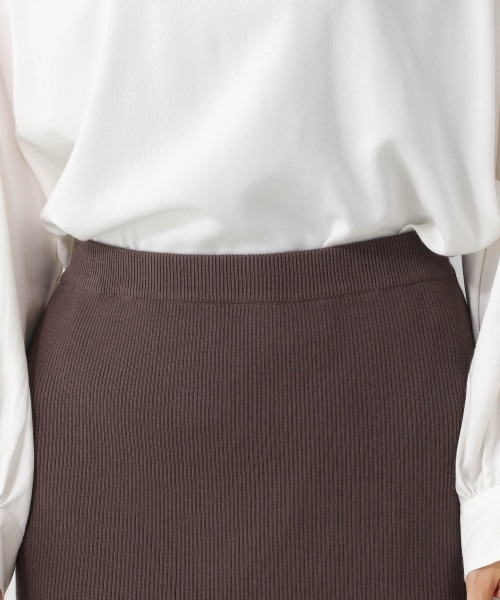 LEPSIM（レプシィム）の「12ゲージ洗えるケアニットスカート（スカート・ブラック/グレー/ブラウン・FREE SIZE/FREE TALL）」の13枚目の写真