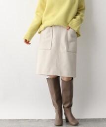 A part by（アパートバイ）の「ウールライクミニスカート/WEB先行予約（スカート）」
