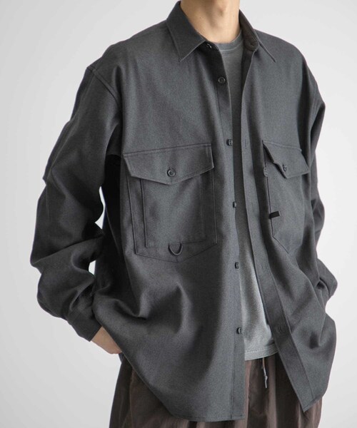 DAIWA PIER39(ダイワピア39)の「DAIWA PIER39 TECH FLANNEL CPO SHIRTS(その他・メンズ・GREY/NAVY・S/M/L)」の8枚目の写真