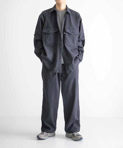DAIWA PIER39(ダイワピア39)の「DAIWA PIER39 TECH FLANNEL CPO SHIRTS(その他・メンズ・GREY/NAVY・S/M/L)」の5枚目の写真