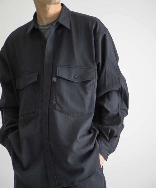 DAIWA PIER39(ダイワピア39)の「DAIWA PIER39 TECH FLANNEL CPO SHIRTS(その他・メンズ・GREY/NAVY・S/M/L)」の9枚目の写真