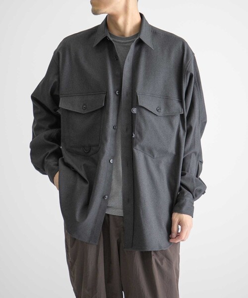 DAIWA PIER39(ダイワピア39)の「DAIWA PIER39 TECH FLANNEL CPO SHIRTS(その他・メンズ・GREY/NAVY・S/M/L)」の6枚目の写真