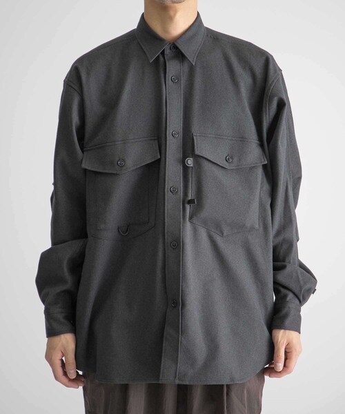 DAIWA PIER39(ダイワピア39)の「DAIWA PIER39 TECH FLANNEL CPO SHIRTS(その他・メンズ・GREY/NAVY・S/M/L)」の4枚目の写真