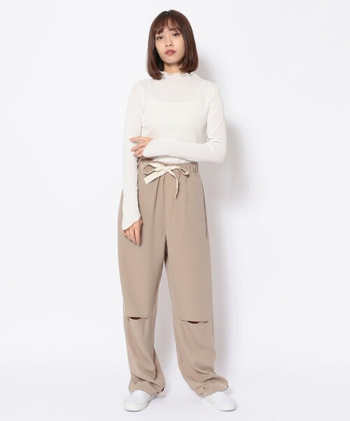 Toironier（トワロニエ）の「Toironier(トワロニエ ) リラックスパンツ RELAX TWILL PANTS（パンツ・BEIGE/OLIVE・1/2）」の11枚目の写真