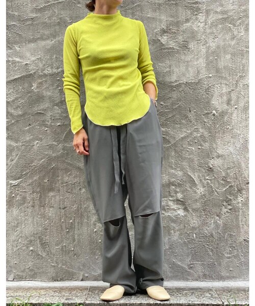 Toironier（トワロニエ）の「Toironier(トワロニエ ) リラックスパンツ RELAX TWILL PANTS（パンツ・BEIGE/OLIVE・1/2）」の3枚目の写真