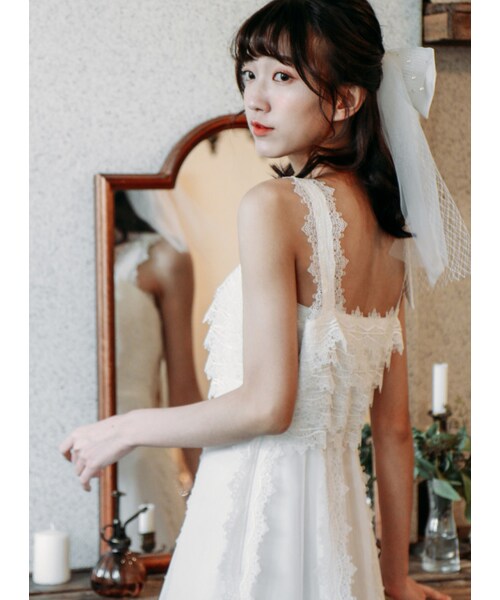 Marjorie（マージョリー）の「戀人詩曲，絕美雕花蕾絲拼紗洋裝（その他・レディース・黑/白・S/M）」の8枚目の写真