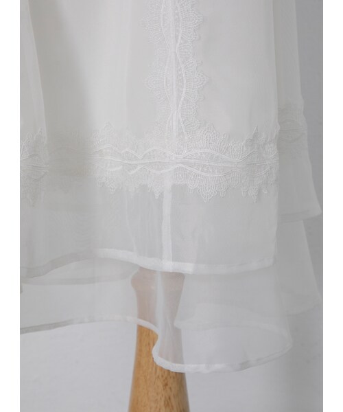 Marjorie（マージョリー）の「戀人詩曲，絕美雕花蕾絲拼紗洋裝（その他・レディース・黑/白・S/M）」の12枚目の写真