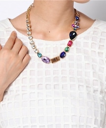 stefis（シュテフィス）の「gEmmy カラフルビジューネックレス