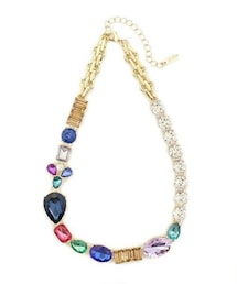 ビジュー ネックレス 多色 カラフルビジューネックレス | Hydrangea.