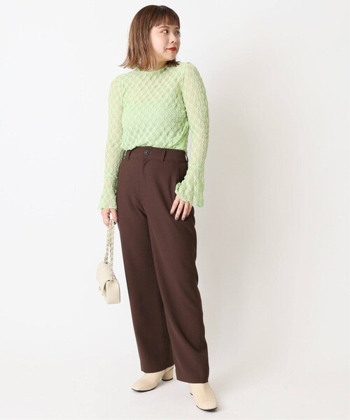 U by SPICK&SPAN(ユーバイスピックアンドスパン)の「フラワーチュールレースプルオーバー◆(トップス・ホワイト A/(011)/フリー/残り2点)」の12枚目の写真