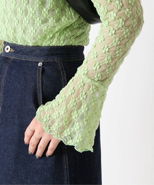 U by SPICK&SPAN(ユーバイスピックアンドスパン)の「フラワーチュールレースプルオーバー◆(トップス・ホワイト A/(011)/フリー/残り2点)」の19枚目の写真