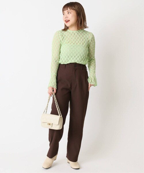 U by SPICK&SPAN(ユーバイスピックアンドスパン)の「フラワーチュールレースプルオーバー◆(トップス・ホワイト A/(011)/フリー/残り2点)」の14枚目の写真