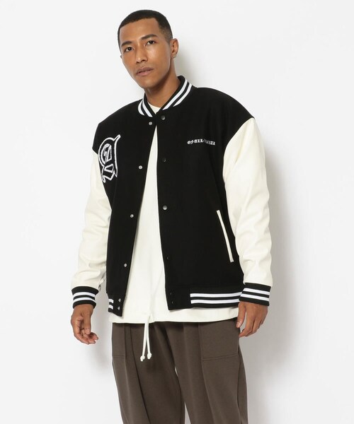 A4A(エーフォーエー)の「【先行予約】A4A(エーフォーエー) スタジャン(ジャケット/アウター・メンズ・WHITE/BLACK・M/L)」の2枚目の写真