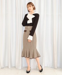 TITTY&CO. | チェックマーメイドスカート(スカート)