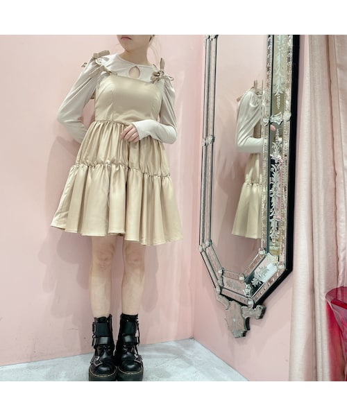 lilLilly コットンレースレオタードトップス セール】コットンレースレオタードトップス（Tシャツ/カットソー