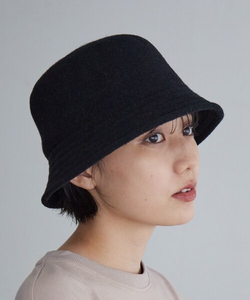 PAGEBOY(ページボーイ)の「バスクバケットハット(帽子・ブラック/チャコール・FREE)」の1枚目の写真
