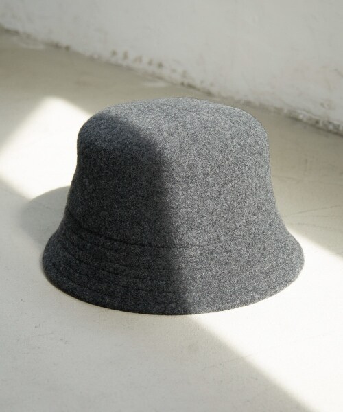 PAGEBOY(ページボーイ)の「バスクバケットハット(帽子・ブラック/チャコール・FREE)」の2枚目の写真