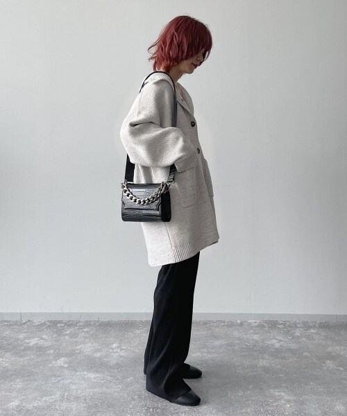 PAGEBOY（ページボーイ）の「スモーキーフリーカットパンツ（パンツ・ブラック/チャコール/アクア・FREE）」の6枚目の写真