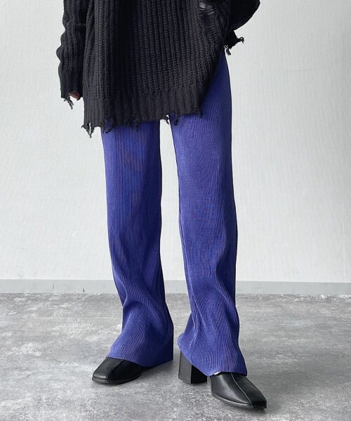 PAGEBOY（ページボーイ）の「スモーキーフリーカットパンツ（パンツ・ブラック/チャコール/アクア・FREE）」の3枚目の写真