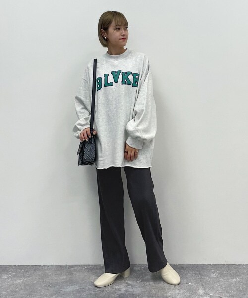 PAGEBOY（ページボーイ）の「スモーキーフリーカットパンツ（パンツ・ブラック/チャコール/アクア・FREE）」の8枚目の写真