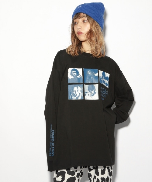 PAGEBOY（ページボーイ）の「ヒューマンフォトロンＴ【WEB先行アイテム】（トップス・オフホワイト/ブラック・M/L）」の11枚目の写真