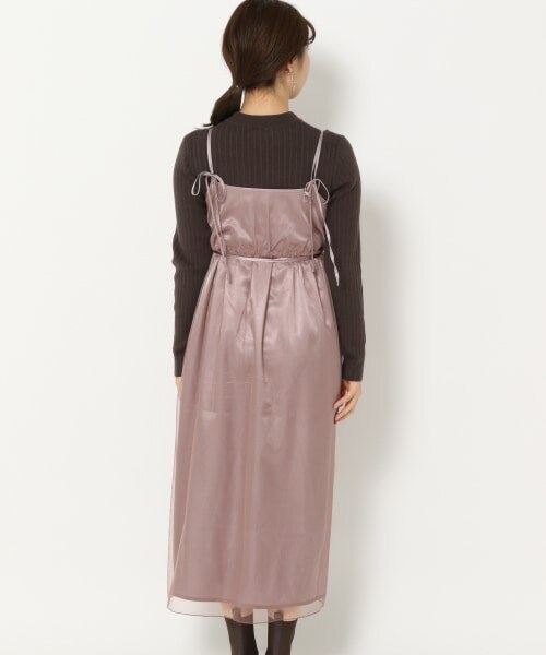 mysty woman（ミスティウーマン）の「リバーシブルツインニットワンピース（ワンピース/ドレス・ダークピンク/ベージュ/ブラウン/ブルーパープル・F）」の18枚目の写真