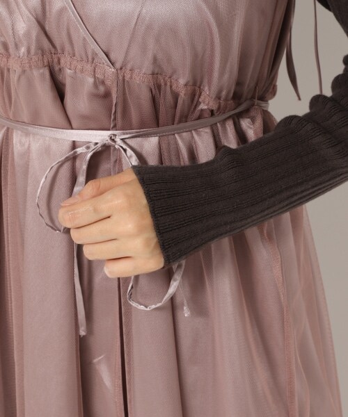 mysty woman（ミスティウーマン）の「リバーシブルツインニットワンピース（ワンピース/ドレス・ダークピンク/ベージュ/ブラウン/ブルーパープル・F）」の21枚目の写真