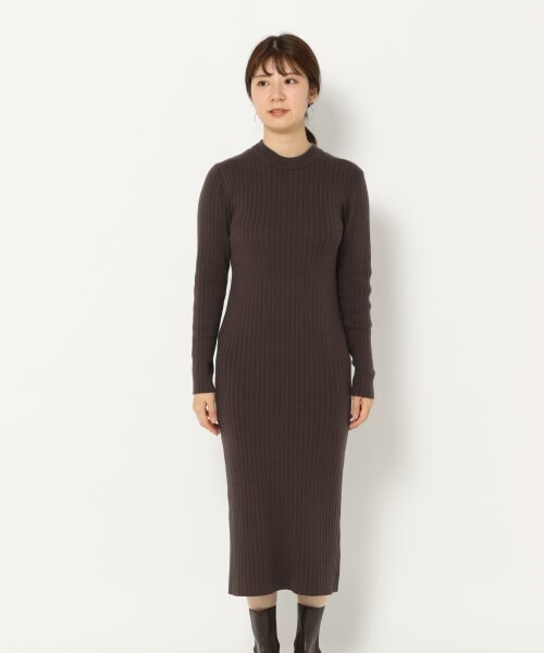 mysty woman（ミスティウーマン）の「リバーシブルツインニットワンピース（ワンピース/ドレス・ダークピンク/ベージュ/ブラウン/ブルーパープル・F）」の22枚目の写真