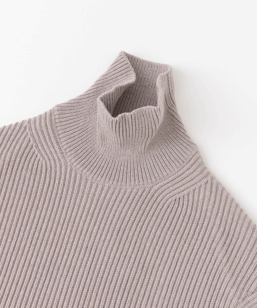 AURALEE（オーラリー）の「AURALEE WOOL RIB KNIT TURTLE NECK VEST（その他・レディース・BLACK/GRAY BEIGE・1）」の5枚目の写真