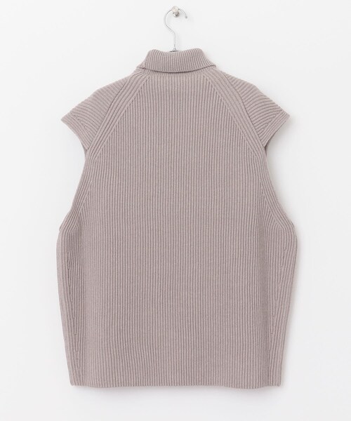 AURALEE（オーラリー）の「AURALEE WOOL RIB KNIT TURTLE NECK VEST（その他・レディース・BLACK/GRAY BEIGE・1）」の8枚目の写真