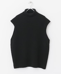 AURALEE | AURALEE WOOL RIB KNIT TURTLE NECK VEST