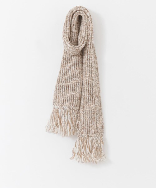 HIGHLAND 2000（ハイランドトゥーサウザンド）の「HIGHLAND 2000 Slub BW Scarf（その他・メンズ・CAMEL/MAROON・-）」の3枚目の写真