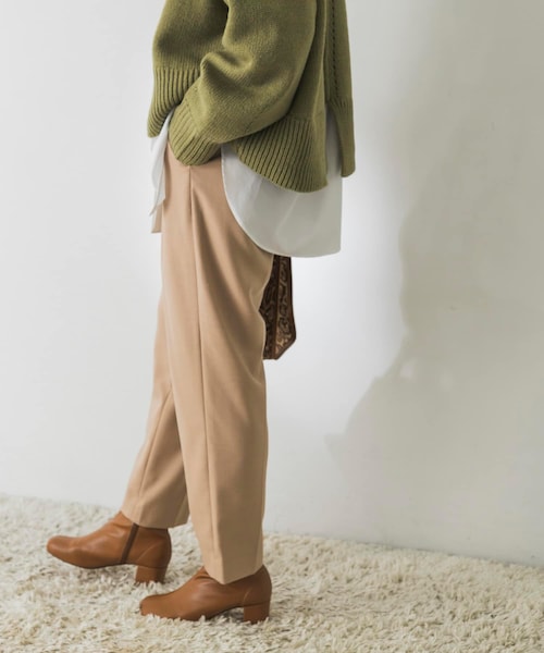 URBAN RESEARCH(アーバンリサーチ)の「ウォッシャブルウールドロストテーパードパンツ(その他・レディース・CHARCOAL/BEIGE/BLACK・34/36/38)」の7枚目の写真