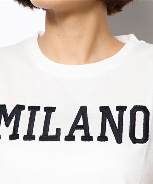 stefis(シュテフィス)の「MILANO刺しゅうTシャツ(Tシャツ/カットソー・レディース・ホワイト/ブラック/グレー/レモンイエロー・38)」の10枚目の写真