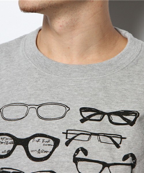 FREDY&GLOSTER（フレディアンドグロスター）の「メガネだらけスウェット（スウェット・メンズ・グレー系その他・MEDIUM/LARGE）」の5枚目の写真