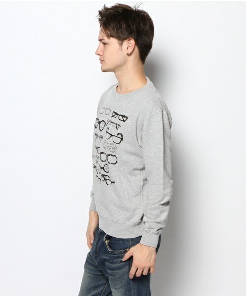 FREDY&GLOSTER（フレディアンドグロスター）の「メガネだらけスウェット（スウェット・メンズ・グレー系その他・MEDIUM/LARGE）」の3枚目の写真