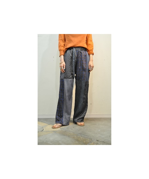 RehersalL（リハーズオール）の「パジャマパッチパンツ（その他パンツ・レディース・レッド/ブルー/ベージュ・one）」の3枚目の写真