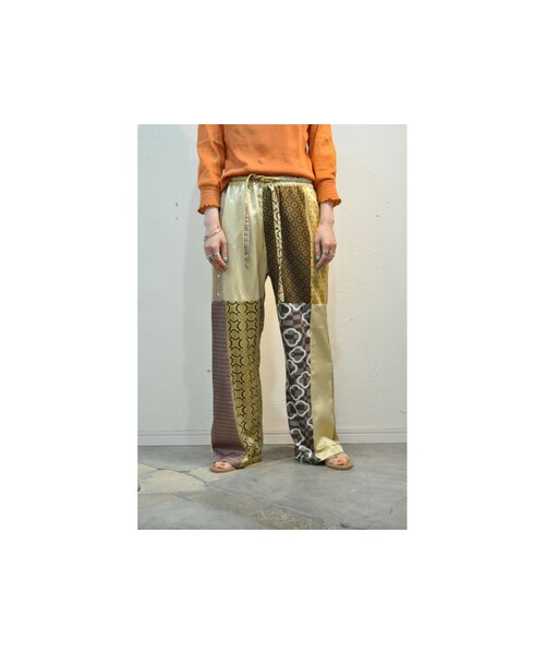 RehersalL（リハーズオール）の「パジャマパッチパンツ（その他パンツ・レディース・レッド/ブルー/ベージュ・one）」の2枚目の写真