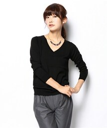 FREDY&GLOSTER | ウールVネックプルオーバーニット(ニット/セーター)