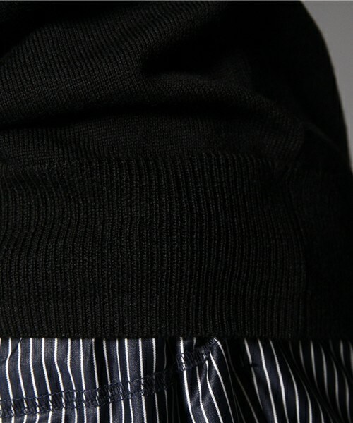 FREDY&GLOSTER（フレディアンドグロスター）の「ウールVネックプルオーバーニット（ニット/セーター・レディース・ブラック/グレー/レッド/ロイヤルブルー・36/38）」の12枚目の写真